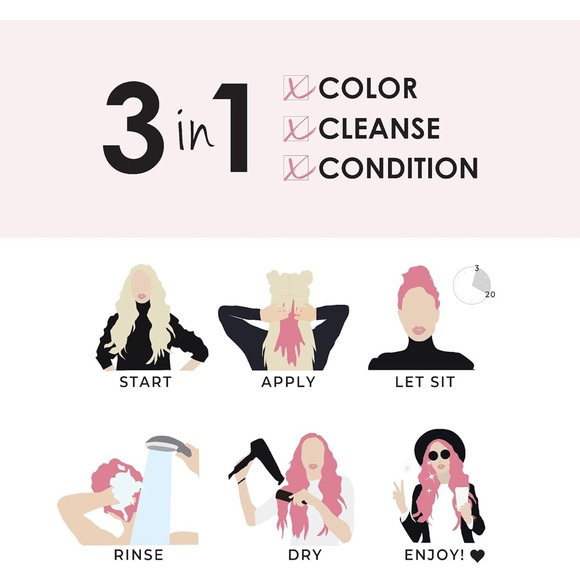 Keracolor- 3 in 1 Color Cleanse Conditioner- Rose Gold - Picture 3 of 5